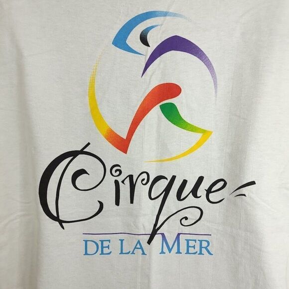 Cirque De La Mer T Shirt Vintage Y2K SeaWorld Adventure Park Mens Size XL - Picture 4 of 6